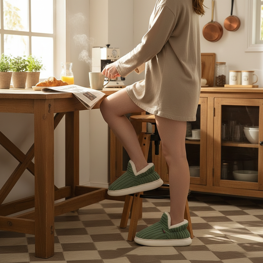 Evshine Soft Sole Slippers For Women Winter Fashion Women Fur Slippers Fuzzy Plush Men Slippers Warm Furry Women Cotton Shoes